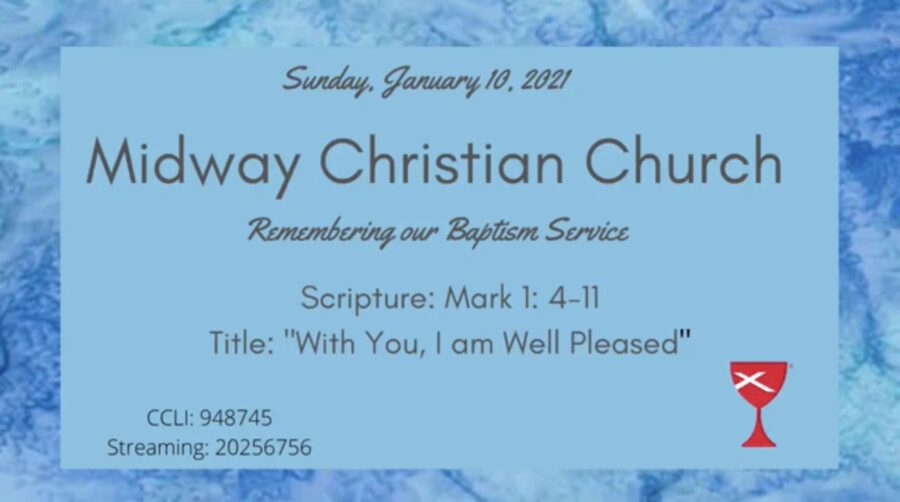Sermon banner, January 10, 2021