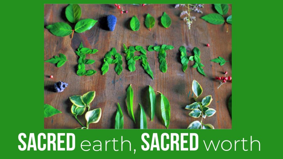 Sacred Earth, Sacred Worth worship series banner