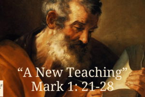 "A New Teaching" Mark 1: 21-28 cover
