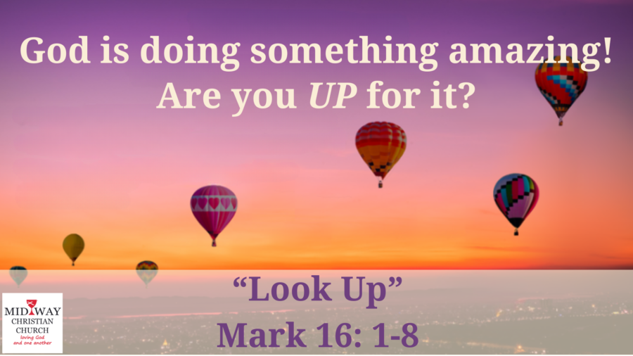 Sermon cover for "Look Up", Mark 16: 1-8