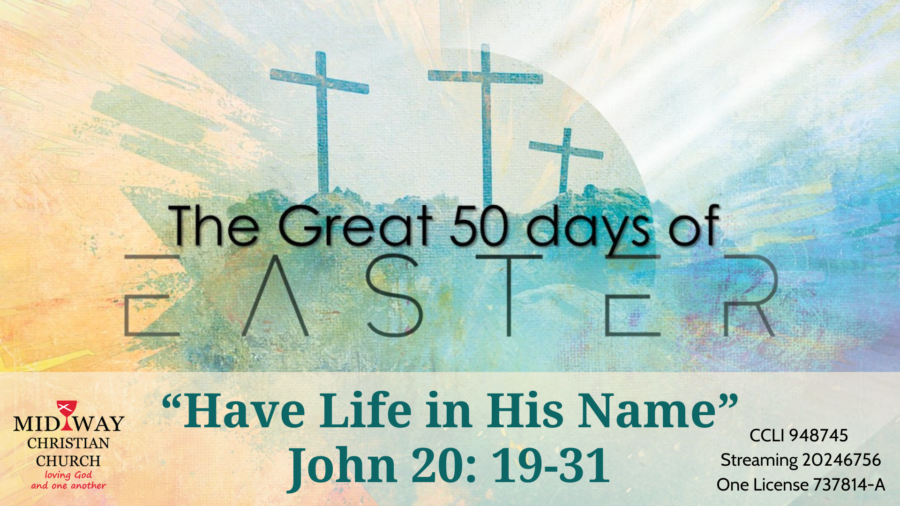 thumbnail image for sermon: Have Life in Him John 20: 19-31