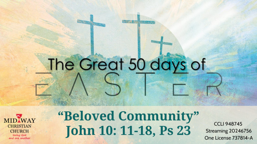 thumbnail image for sermon: Beloved Community John 10: 11-18, Psalm 23